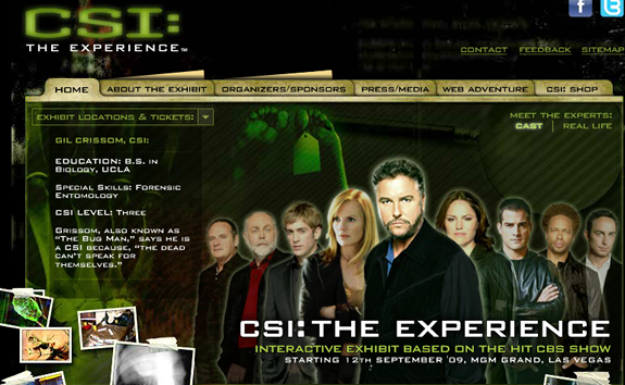 CSI: The Experience MGM Grand, las vegas tour guides
